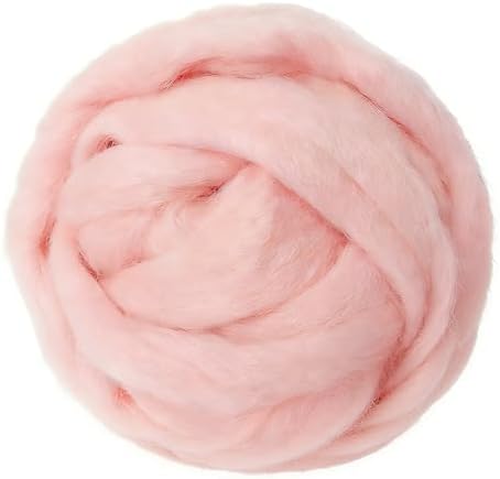 3.4oz Needle Felting Wool Light Pink for DIY Needle Craft Enthusiasts by %22VNAKER%22+Flagship