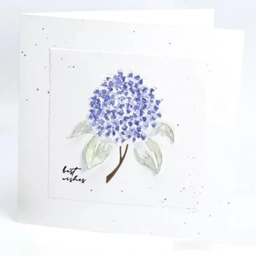 Scrapbooking Die-Cuts, Christmas Metal Cutting Dies for Card Making, Paper Craft Punch Template, Background Embossing Stencils, DIY Album Décor (Hydrangea-7.9x8.7cm) - Image 3