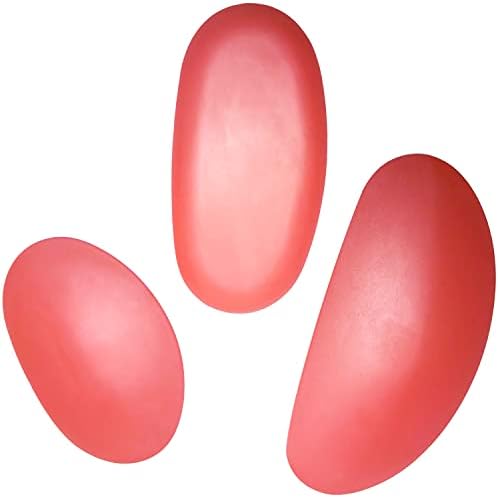 LYMGS Soft Silicone Pottery Clay Sculpt Tools Set, Smooth Artists Ceramic Shaping Tool for Potter Modeling Soft Rib, Red 3 Different Size by LYMGS