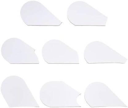 FINGERINSPIRE 8 Pcs Pottery Trimming Textured Art Tools - 8 Styles Acrylic Clay Wedging Board Set for Ceramics, Sculpting & Carving, Flat Round White Pottery Foot Shaper & Prep Tools for Clay Crafts - Image 7