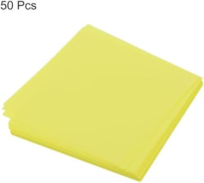 MECCANIXITY 50 Sheet Origami Paper Double Sided Fluorescent Yellow 2x2 Inch Square Sheet for Art Craft Project, Beginners, Gifts Decor - Image 3