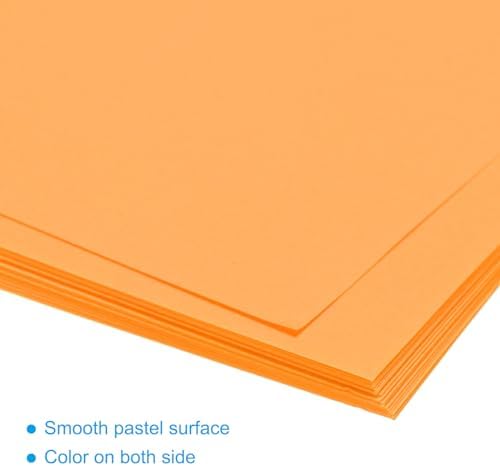 MECCANIXITY 50 Sheet Origami Paper Double Sided Fluorescent Orange 5.5x5.5 Inch Square Sheet for Art Craft Project, Beginners, Gifts Decor - Image 4