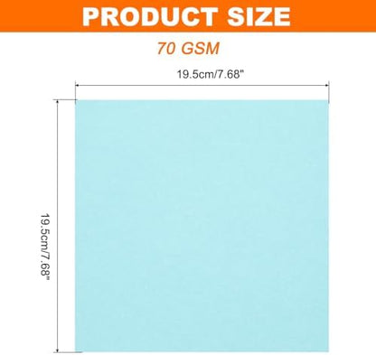 MECCANIXITY 75 Sheet Origami Paper Double Sided 8x8" Light Blue - Image 2