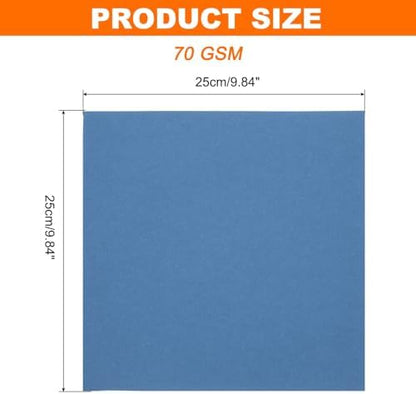 MECCANIXITY 75 Sheet Origami Paper Double Sided 10x10" Dark Blue - Image 2