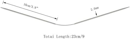 3Pcs Size US 0 (2mm) 9-inch (23cm) Double-Pointed Flexible Circular Needles，Handmade DIY Projects Like Sweater, Scarf, Gloves, ect - Image 2