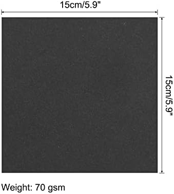 MECCANIXITY 200 Sheets 6x6 Inch(15x15cm) Origami Paper Double Sided Black Square Sheet for Art Craft Project, Beginners, Gifts Decor - Image 2