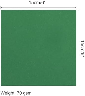 MECCANIXITY 25 Sheets Origami Paper Double Sided Emerald Green 6x6 Inch Square Sheet for Art Craft Project, Beginners, Gifts Decor - Image 2