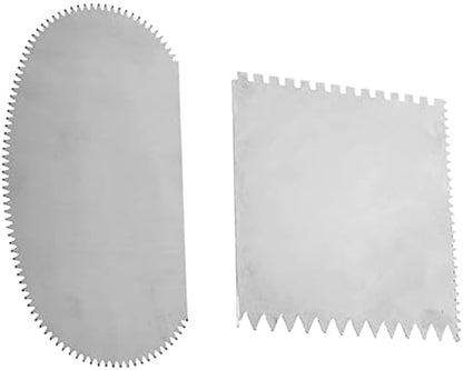 2 Pcs Serrated Scraper Crafts Tool Stainless Steel Pottery Clay Sculpture Scraper Ceramics Clay Sculpting Tools Kit for Sculpting Texturing Modeling by qiangXINGYai