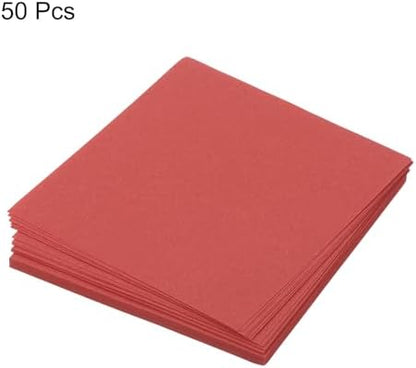 MECCANIXITY 50 Sheet Origami Paper Double Sided Bright Red 2.5x2.5 Inch Square Sheet for Art Craft Project, Beginners, Gift Decoration - Image 3