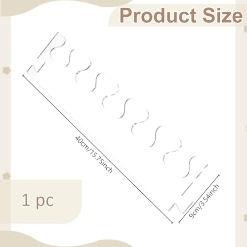 INFUNLY Dovetail Stitch Router Template 3.54"×15.75" Acrylic Router Template Pitch Dovetail Template Router Tray Template Clear Cutting Board Stencils for Woodworking Tools - Image 3