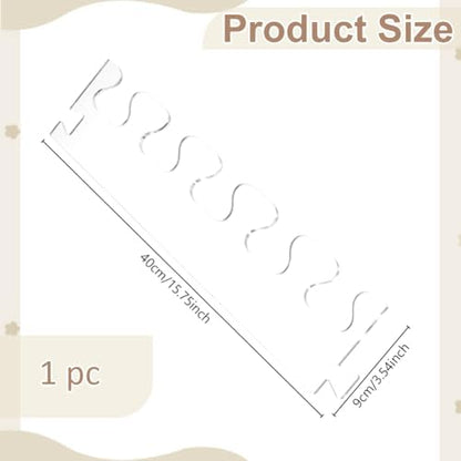 INFUNLY Dovetail Stitch Router Template 3.54"×15.75" Acrylic Router Template Pitch Dovetail Template Router Tray Template Clear Cutting Board Stencils for Woodworking Tools - Image 3