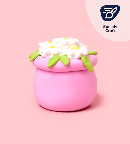 Pott’d Foam Dough Collectibles Air Dry Clay Kit for Adults, DIY Crafts Includes Clay Tools, Colourful Foam Clay, Guides for Mini Food Characters, Plant Projects and Date Night Creations - Image 2