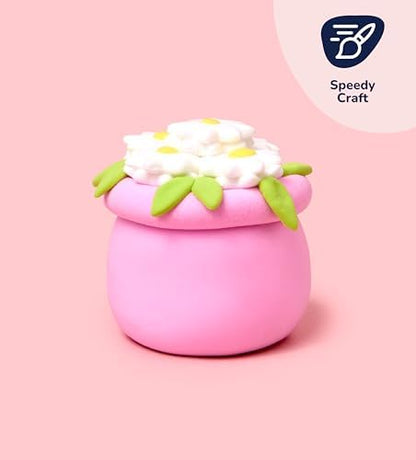 Pott’d Foam Dough Collectibles Air Dry Clay Kit for Adults, DIY Crafts Includes Clay Tools, Colourful Foam Clay, Guides for Mini Food Characters, Plant Projects and Date Night Creations - Image 2