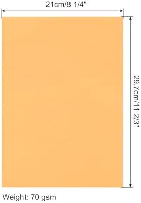 MECCANIXITY 100 Sheet Origami Paper Double Sided Fluorescent Orange 11.7 x 8.3 Inch Square Sheet for Art Craft Project, Beginners, Gifts Decor - Image 2