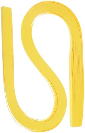 PATIKIL 120pcs Quilling Strips Paper 3/8"(10mm) 54cm Origami Paper Quilling Strip for Art DIY Hand Craft Christmas, Light Yellow by PATIKIL