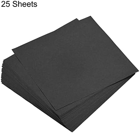 MECCANIXITY 25 Sheets 8x8 Inch(20x20cm) Origami Paper Double Sided Black Square Sheet for Art Craft Project, Beginners, Gifts Decor - Image 3
