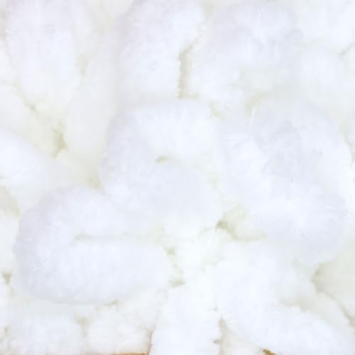 JubileeYarn Fun Finger Loops Yarn - White - 4 Skeins - Image 2