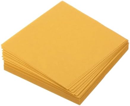 MECCANIXITY 100 Sheet Origami Paper Double Sided Gold 2.5x2.5 Inch Square Sheet for Art Craft Project, Beginners, Gift Decoration by MECCANIXITY