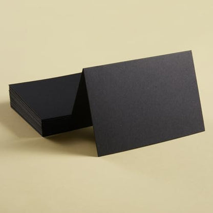 50 Pack Blank Folded Cardstock Cards, Black, 5x7 - Image 3