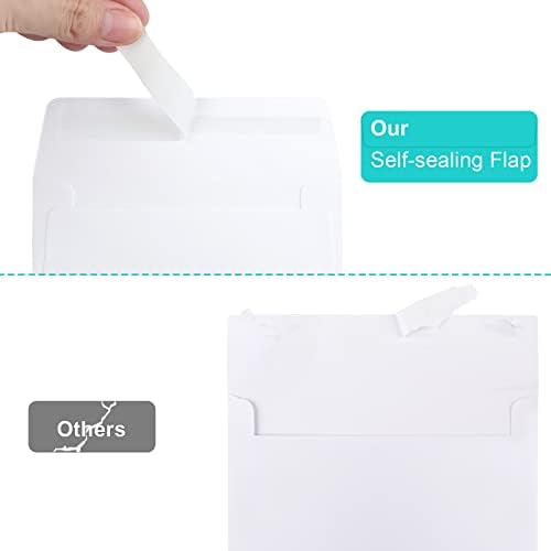 360 Packs A1 Envelopes, 3.625x5.125" Envelopes White, Small Envelope RSVP Envelope, Self Seal for Weddings, Photos, Postcards, Greeting Cards, Mailing - Image 3