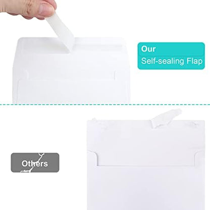 360 Packs A1 Envelopes, 3.625x5.125" Envelopes White, Small Envelope RSVP Envelope, Self Seal for Weddings, Photos, Postcards, Greeting Cards, Mailing - Image 3