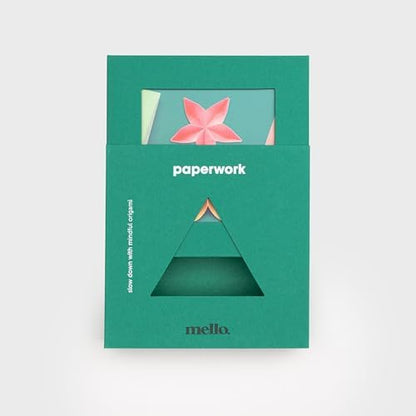 Mello - Origami Kit Paperwork | Paper Folding & Paper Flower Making Kit | Includes Origami Book | Relaxation Gifts For Women & Mindfulness Gifts For Women | Japanese - Image 5