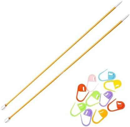 KnitPro Zing 10-Inch US 1 (2.25mm) Straight Single Point Knitting Needles by KnitPro