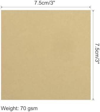 MECCANIXITY 100 Sheet Origami Paper Double Sided Khaki 3x3 Inch Square Sheet for Art Craft Project, Beginners, Gifts Decor - Image 2