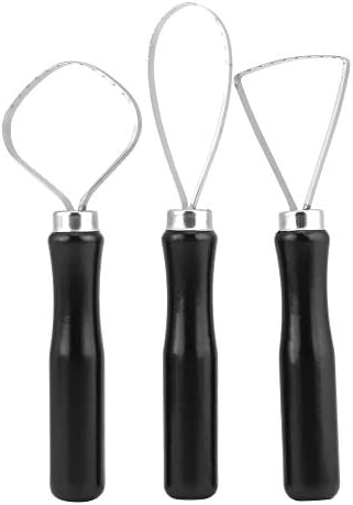 Clay, Air Dry Clay 3 Pcsset Wood Pottery Clay Clay Kit with Steel Flat Wire Sculpture Big Loop Tool - Image 4