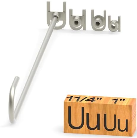 4Pcs Letters Branding Iron for Wood, Leather Branding Stamp (U u) by PKPKAUT