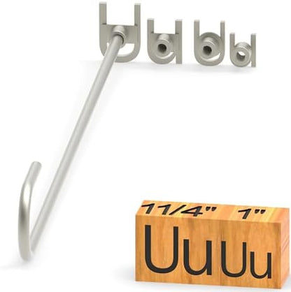 4Pcs Letters Branding Iron for Wood, Leather Branding Stamp (U u) by PKPKAUT