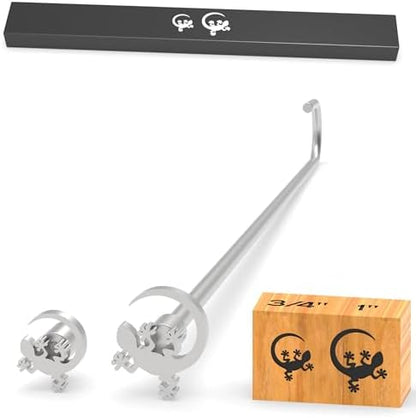 Branding Iron for Wood, Leather Branding Stamp 2Pcs Set (140#) by PKPKAUT