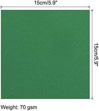 MECCANIXITY 200 Sheets 6x6 Inch(15x15cm) Origami Paper Double Sided Lime Green Square Sheet for Art Craft Project, Beginners, Gifts Decor - Image 2