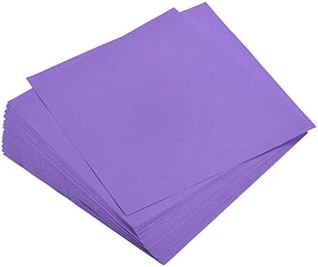 MECCANIXITY 25 Sheets Origami Paper Double Sided Deep Purple 6x6 Inch Square Sheet for Art Craft Project, Beginners, Gifts Decor by MECCANIXITY