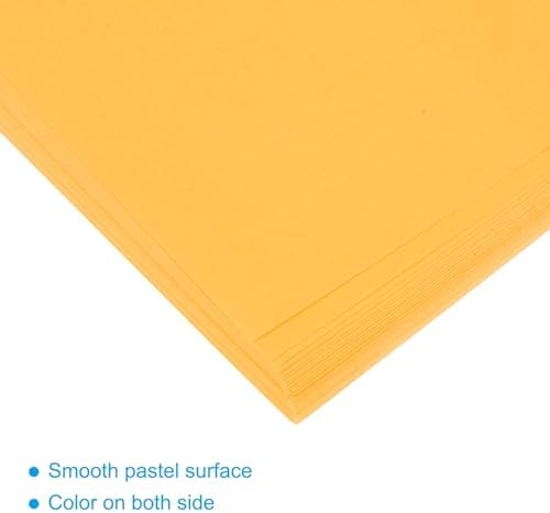 MECCANIXITY 50 Sheet Origami Paper Double Sided Fluorescent Orange 8.3 x 5.8 Inch Square Sheet for Art Craft Project, Beginners, Gifts Decor - Image 4