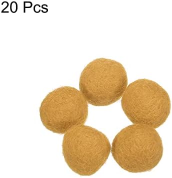 PATIKIL Wool Felt Balls Beads Wool Felting Pom 2cm 20mm Khaki for Home Decor DIY Crafts Handcrafts Project Pack of 20 - Image 3