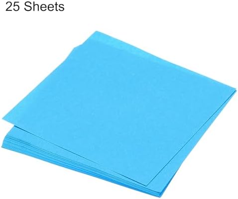 MECCANIXITY 25 Sheet Origami Paper Double Sided Aquamarine Blue 5.5x5.5 Inch Square Sheet for Art Craft Project, Beginners, Gifts Decor - Image 3