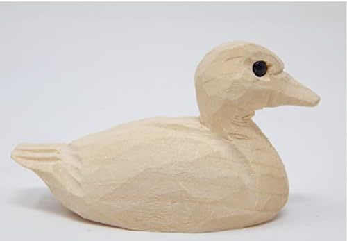 Selsela DIY Paint-Your-Own Wooden Duck Figurine - Unpainted Miniature Personalized Sculpture, Wood Craft Figurine Statue Art Small Animal for Home Decor, Gifts & Personalized Projects - Image 4