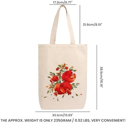 CREAWONDER Canvas Tote Bag Embroidery Kit with Pattern for Beginners, Arts and DIY Embroidery Crafts Kits for Adults, Include Instructions, Embroidery Hoops, Color Threads and Tool - Image 6