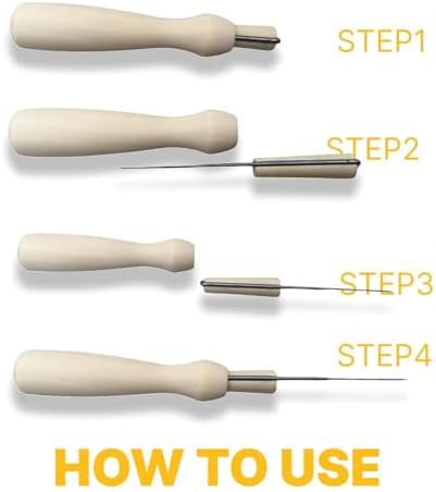 MeowPick Needle Felting Kit with Cat Head Mold, Animals Needle Felting Set, DIY Wool Felt Materials Set with Felting Tool and Instruction for Quick Needle Felting Craft (Maine Coon) - Image 3