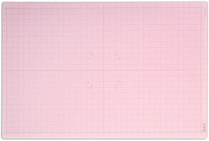GLASSBOARD STUDIO Glass Craft Mat - Magnetic, Heat & Scratch Resistant - For Crafting, Cutting, Painting, Mixed Media Artwork - Grid Lines, Non-Slip Rubber Feet (Blush 24"L x 36"W) by GlassboardStudio