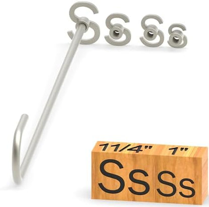 4Pcs Letters Branding Iron for Wood, Leather Branding Stamp (S s) by PKPKAUT