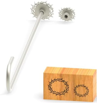 Branding Iron for Wood, Leather Branding Stamp 2Pcs Set (095#) by PKPKAUT