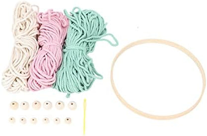 Macrame Kit Bohemian Style DIY Weaving Craft Set for Adults Women, Complete Cotton and Bamboo Macrame Supplies with Wooden Beads and Instructions for Home Decor - Image 6