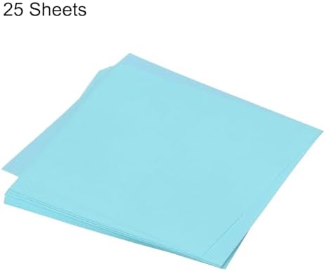MECCANIXITY 25 Sheet Origami Paper Double Sided Light Blue 4x4 Inch Square Sheet for Art Craft Project, Beginners, Gifts Decor - Image 3