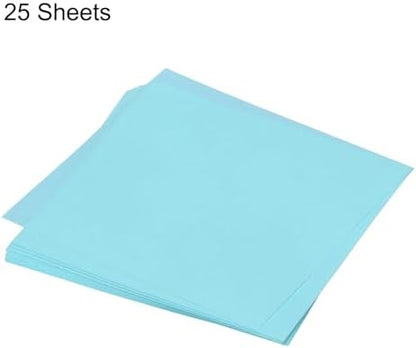 MECCANIXITY 25 Sheet Origami Paper Double Sided Light Blue 4x4 Inch Square Sheet for Art Craft Project, Beginners, Gifts Decor - Image 3
