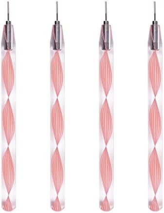 JUYA Fine-Tip Quilling Tools Set, 4-Piece Slotted Rolling Tools, Pink by JUYACrafts