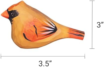 Kitsville Hand-Carved Cardinal Bird DIY Painting Kit with Nest & Eggs – Wooden Craft Set for Home Decor, Tree Ornaments & Creative Gifts - Image 5