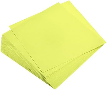 MECCANIXITY 25 Sheets Origami Paper Double Sided Green Yellow 6x6 Inch Square Sheet for Art Craft Project, Beginners, Gifts Decor by MECCANIXITY