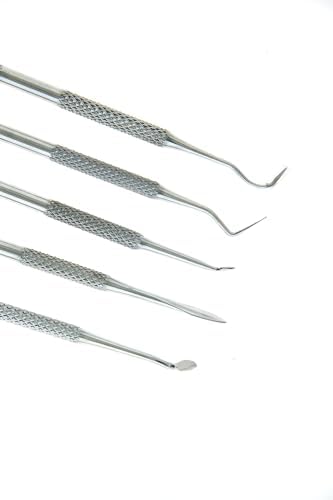 SE 12-Piece Stainless Steel Wax Carvers Set, Wax & Clay Sculpting Tools, Double Ended Carving Kit for Modeling, Sculpting and Shaping, Silver - DD312 - Image 6